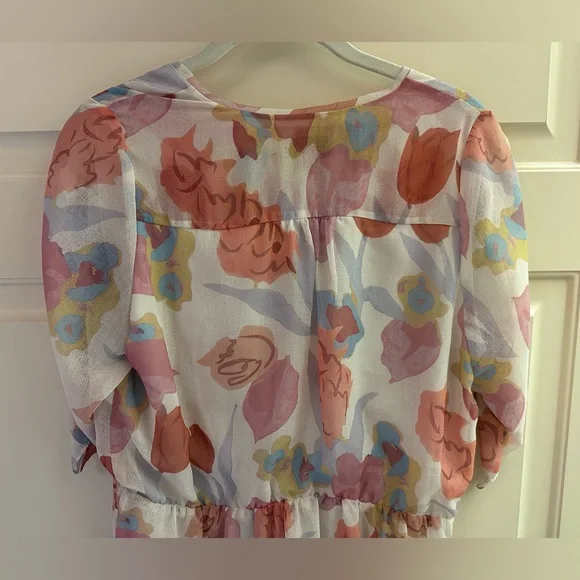 Ted Baker Juleah Ruched Sleeve Detail Mini Dress Natural NWT - Picture 13 of 13